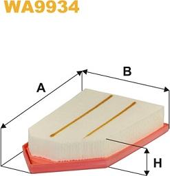 WIX Filters WA9934 - Воздушный фильтр avtokuzovplus.com.ua