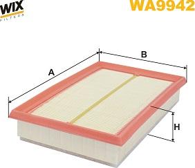 WIX Filters WA9942 - Повітряний фільтр autocars.com.ua