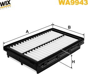 WIX Filters WA9943 - Повітряний фільтр autocars.com.ua