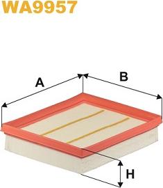 WIX Filters WA9957 - Повітряний фільтр autocars.com.ua