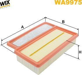 WIX Filters WA9975 - Повітряний фільтр autocars.com.ua