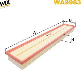 WIX Filters WA9983 - Повітряний фільтр autocars.com.ua