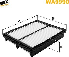 WIX Filters WA9990 - Повітряний фільтр autocars.com.ua