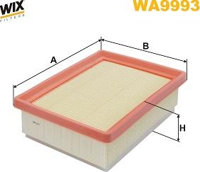 WIX Filters WA9993 - Повітряний фільтр autocars.com.ua