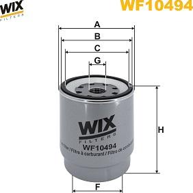 WIX Filters WF10494 - Топливный фильтр autodnr.net