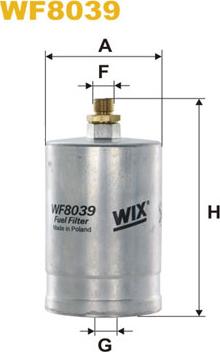WIX Filters WF8039 - Паливний фільтр autocars.com.ua