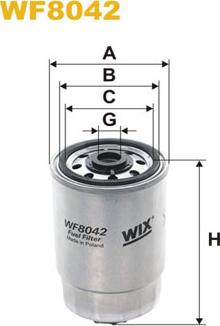 WIX Filters WF8042 - Паливний фільтр autocars.com.ua