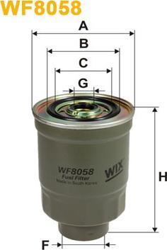WIX Filters WF8058 - Топливный фильтр avtokuzovplus.com.ua