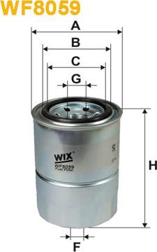 WIX Filters WF8059 - Паливний фільтр autocars.com.ua