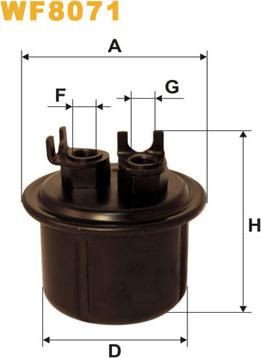 WIX Filters WF8071 - Паливний фільтр autocars.com.ua