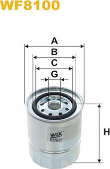 WIX Filters WF8100 - Паливний фільтр autocars.com.ua