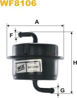 WIX Filters WF8106 - Топливный фильтр avtokuzovplus.com.ua