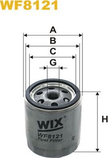 WIX Filters WF8121 - Паливний фільтр autocars.com.ua