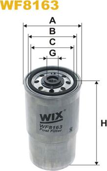 WIX Filters WF8163 - Паливний фільтр autocars.com.ua