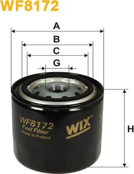 WIX Filters WF8172 - Паливний фільтр autocars.com.ua