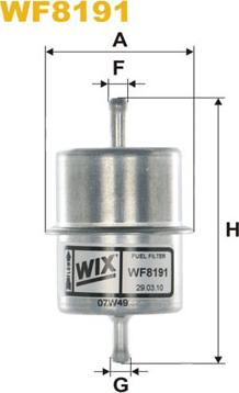 WIX Filters WF8191 - Паливний фільтр autocars.com.ua