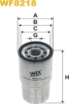 WIX Filters WF8218 - Паливний фільтр autocars.com.ua