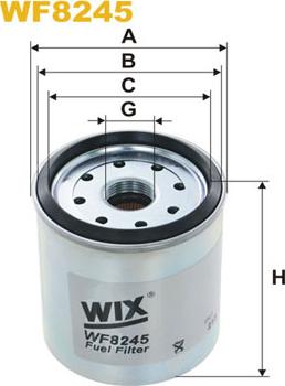 WIX Filters WF8245 - Фильтр топл. CHRYSLER VOYAGER PP946-2-WF8245 пр-во WIX-Filtron autocars.com.ua
