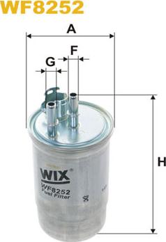 WIX Filters WF8252 - Фильтр топл. WF8252-PP838-3 пр-во WIX-Filtron autocars.com.ua