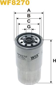 WIX Filters WF8270 - Фильтр топливный autocars.com.ua