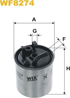WIX Filters WF8274 - Фильтр топл. MB SPRINTER. VITO WF8274-PP841-3 пр-во WIX-Filtron autocars.com.ua