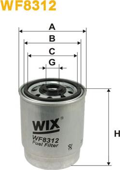 WIX Filters WF8312 - Паливний фільтр autocars.com.ua