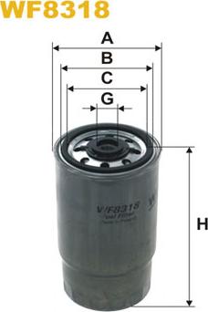 WIX Filters WF8318 - Топливный фильтр autocars.com.ua