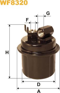 WIX Filters WF8320 - Топливный фильтр autodnr.net