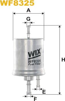 WIX Filters WF8325 - Топливный фильтр avtokuzovplus.com.ua