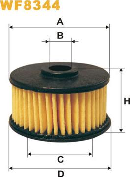 WIX Filters WF8344 - Фильтр топл. газ. оборудование MEDA WF8344-PM999-4 пр-во WIX-Filtron autocars.com.ua