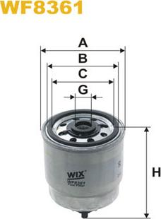 WIX Filters WF8361 - Топливный фильтр avtokuzovplus.com.ua