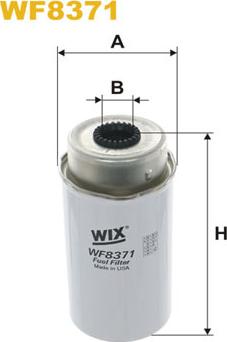 WIX Filters WF8371 - Фильтр топливный autocars.com.ua