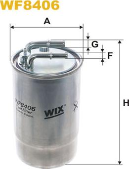 WIX Filters WF8406 - Топливный фильтр avtokuzovplus.com.ua