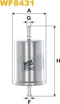 WIX Filters WF8431 - Паливний фільтр autocars.com.ua