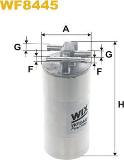 WIX Filters WF8445 - Паливний фільтр autocars.com.ua