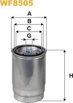 WIX Filters WF8505 - Паливний фільтр autocars.com.ua