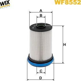 WIX Filters WF8552 - Топливный фильтр avtokuzovplus.com.ua