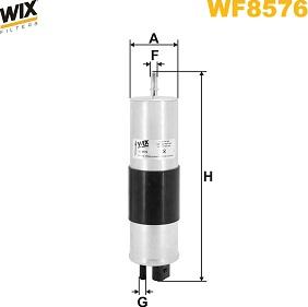 WIX Filters WF8576 - Паливний фільтр autocars.com.ua