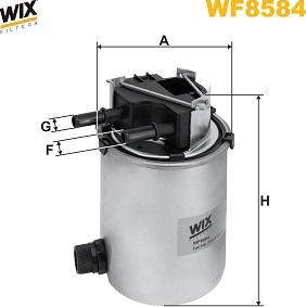 WIX Filters WF8584 - Паливний фільтр autocars.com.ua