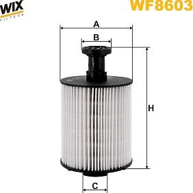 WIX Filters WF8603 - Фільтр паливний RENAULT TRAFFIC 1.6-2.0 dCi 14- вир-во WIX-FILTERS autocars.com.ua