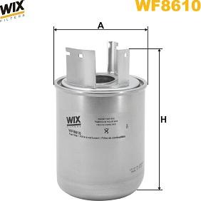 WIX Filters WF8610 - Топливный фильтр avtokuzovplus.com.ua