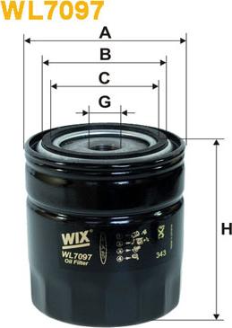 WIX Filters WL7097 - Масляный фильтр autodnr.net