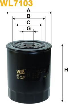 WIX Filters WL7103 - Масляний фільтр autocars.com.ua