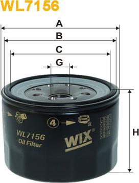 WIX Filters WL7156 - Масляний фільтр autocars.com.ua