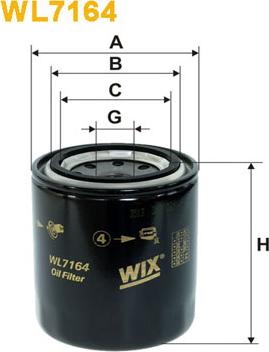 WIX Filters WL7164 - Масляний фільтр autocars.com.ua