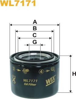 WIX Filters WL7171 - Масляний фільтр autocars.com.ua