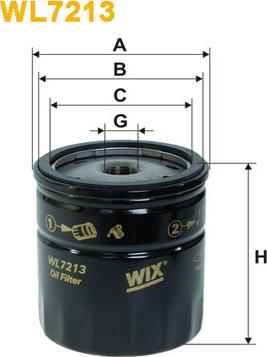 WIX Filters WL7213 - Масляный фильтр autodnr.net