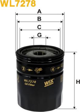 WIX Filters WL7278 - Масляный фильтр autodnr.net