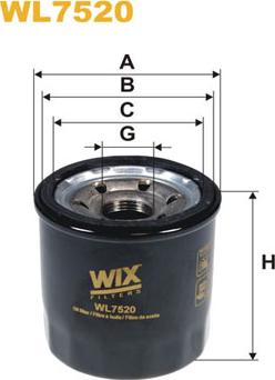WIX Filters WL7520 - Фильтр масляный двигателя Hyundai i20. i20 II autocars.com.ua