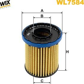 WIX Filters WL7584 - Масляний фільтр autocars.com.ua